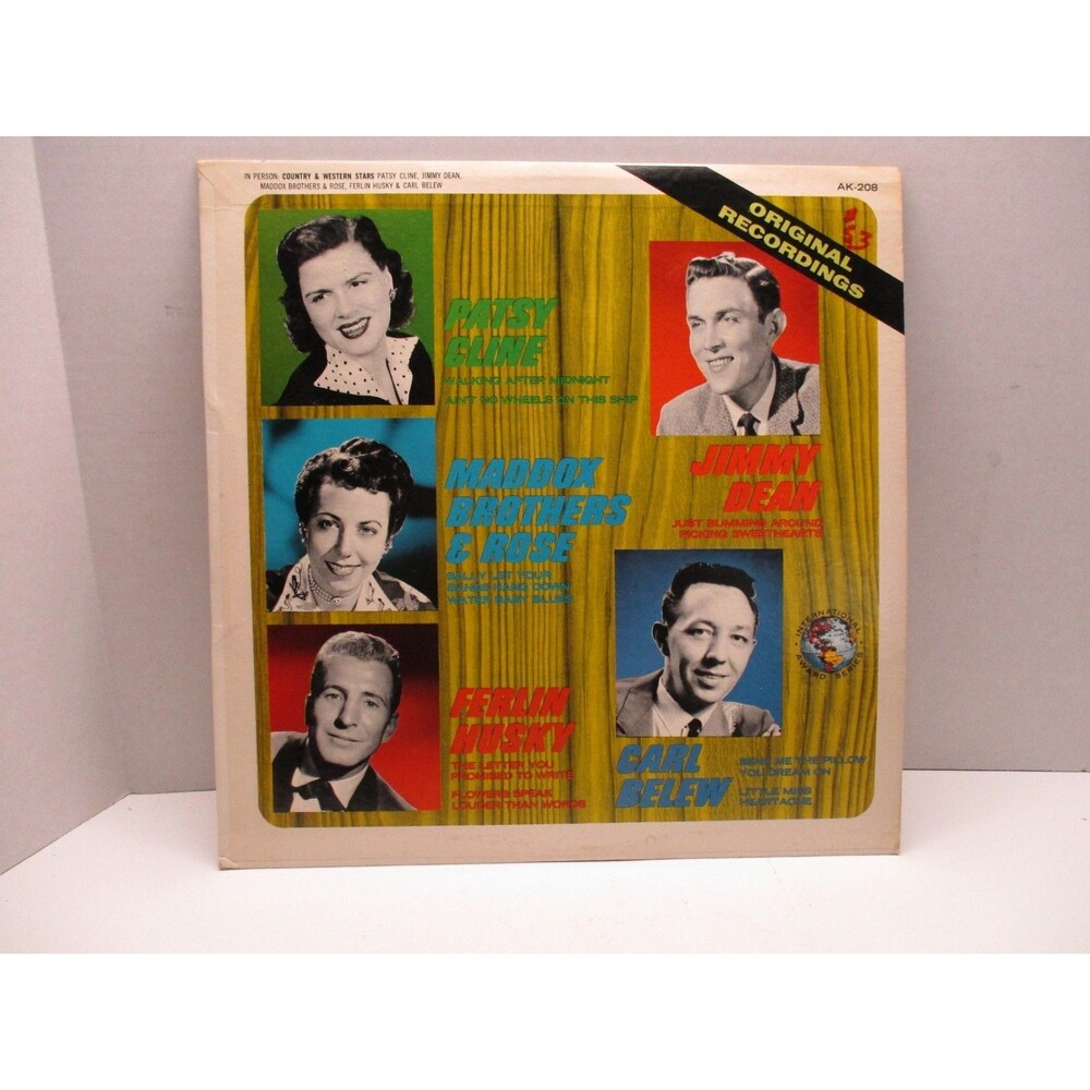 Patsy Cline, Maddox Brothers Rose, Ferlin Husky, Jimmy Dean, Carl Belew Vinyl